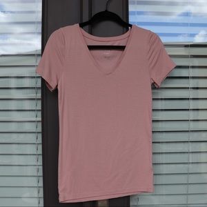 NWOT Blush V Neck A New Day Short Sleeve Shirt